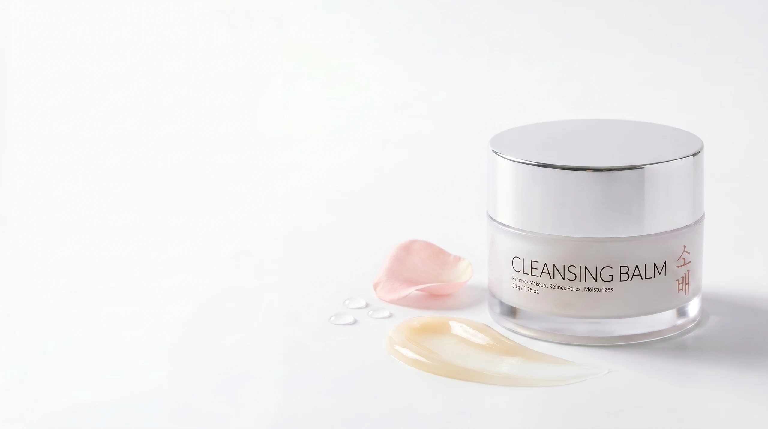 SOBAE Cleansing Balm with rose petals
